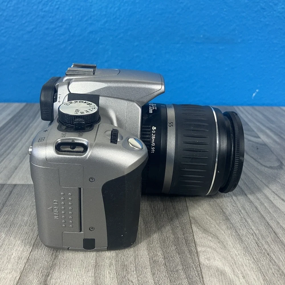 Canon EOS Digital Rebel DSLR Camera w/ EF-S 18-55mm Lens, Battery, Charger & Bag